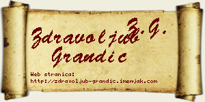 Zdravoljub Grandić vizit kartica